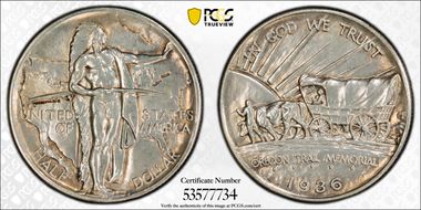 1936 50C Oregon N1