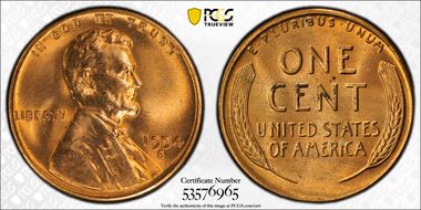 1954-S 1C MS66RD