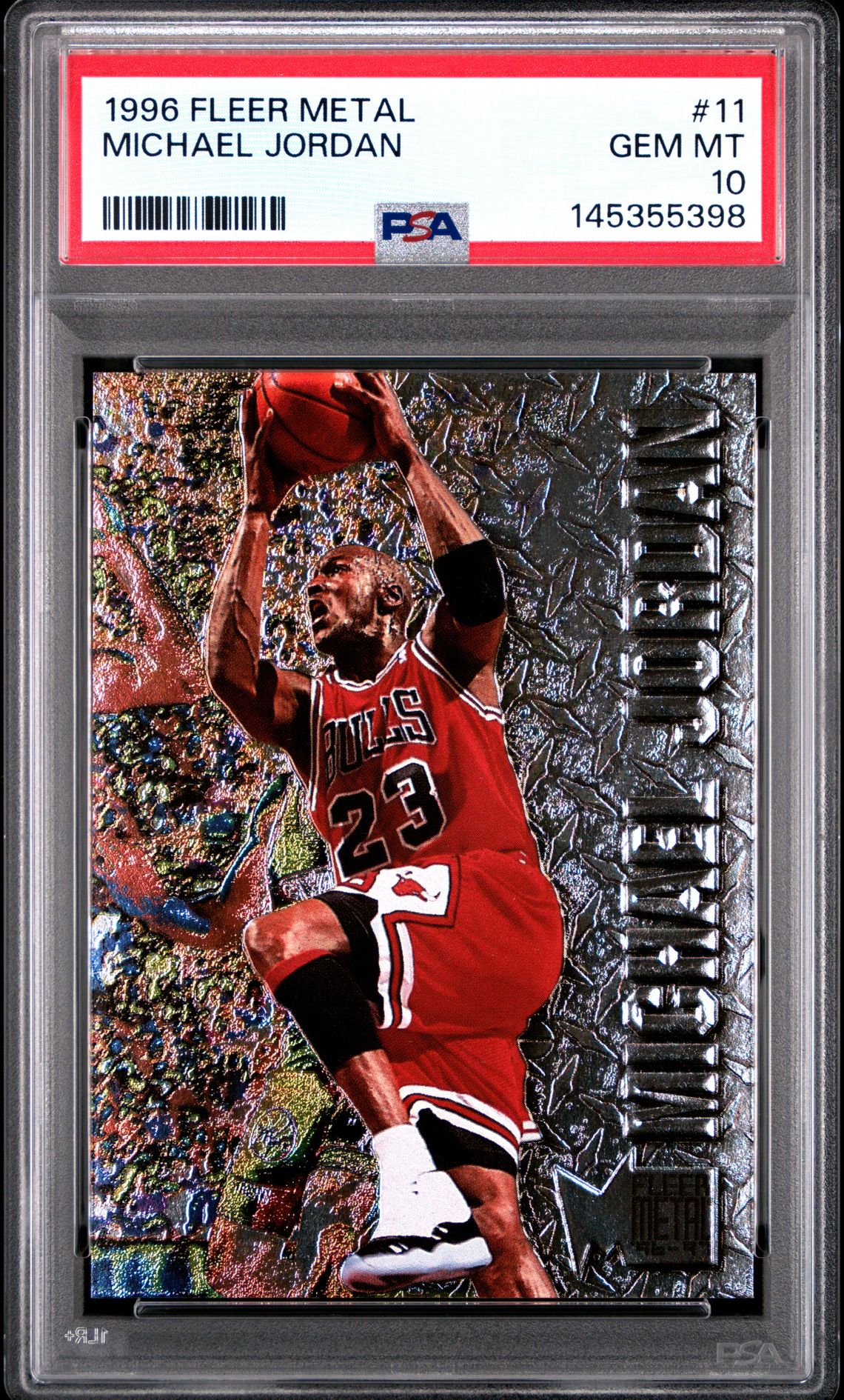 1996 Fleer METAL #11 Michael Jordan front