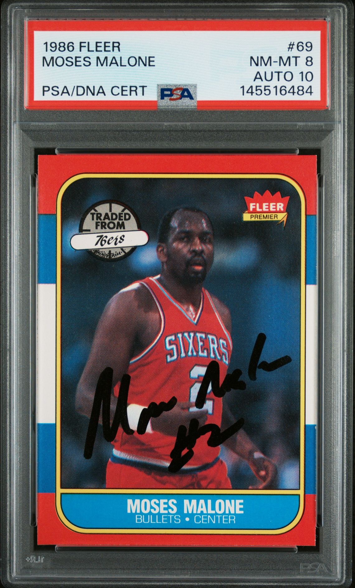 1986 Fleer FLEER #69 Moses Malone front