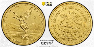 2024-Mo 1/10 oz Libertad Au MS69
