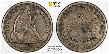 1847 $1 VF30