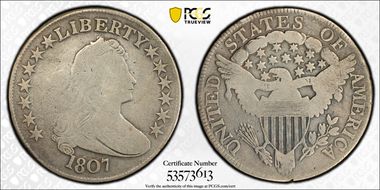 1807 50C Draped Bust N1