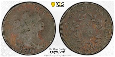 1797 1C Reverse of 1797, Stems N1BN