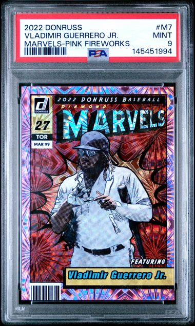 2022 Panini Donruss MARVELS-PINK FIREWORKS #M-7 Guerrero front