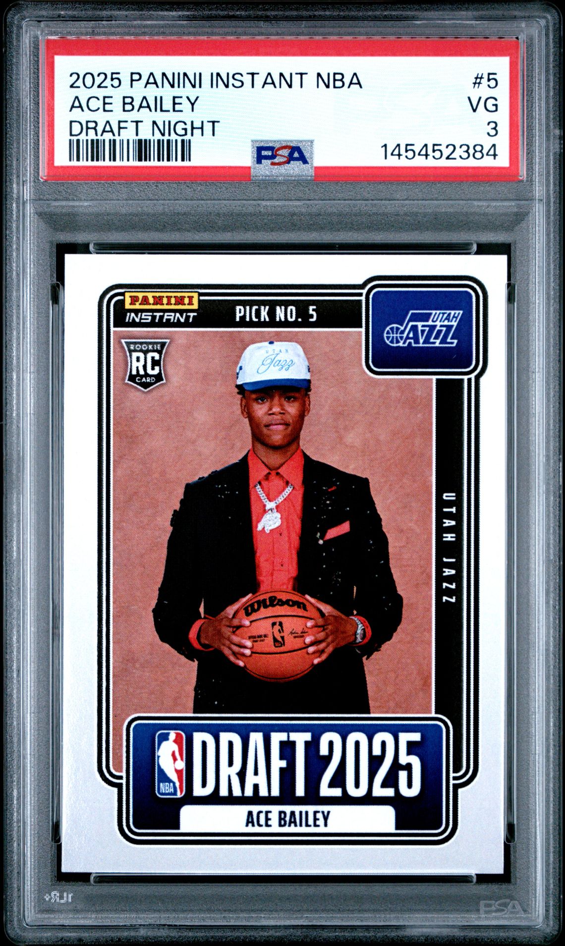 2025 Panini PANINI INSTANT NBA DRAFT NIGHT #5 Ace Bailey front