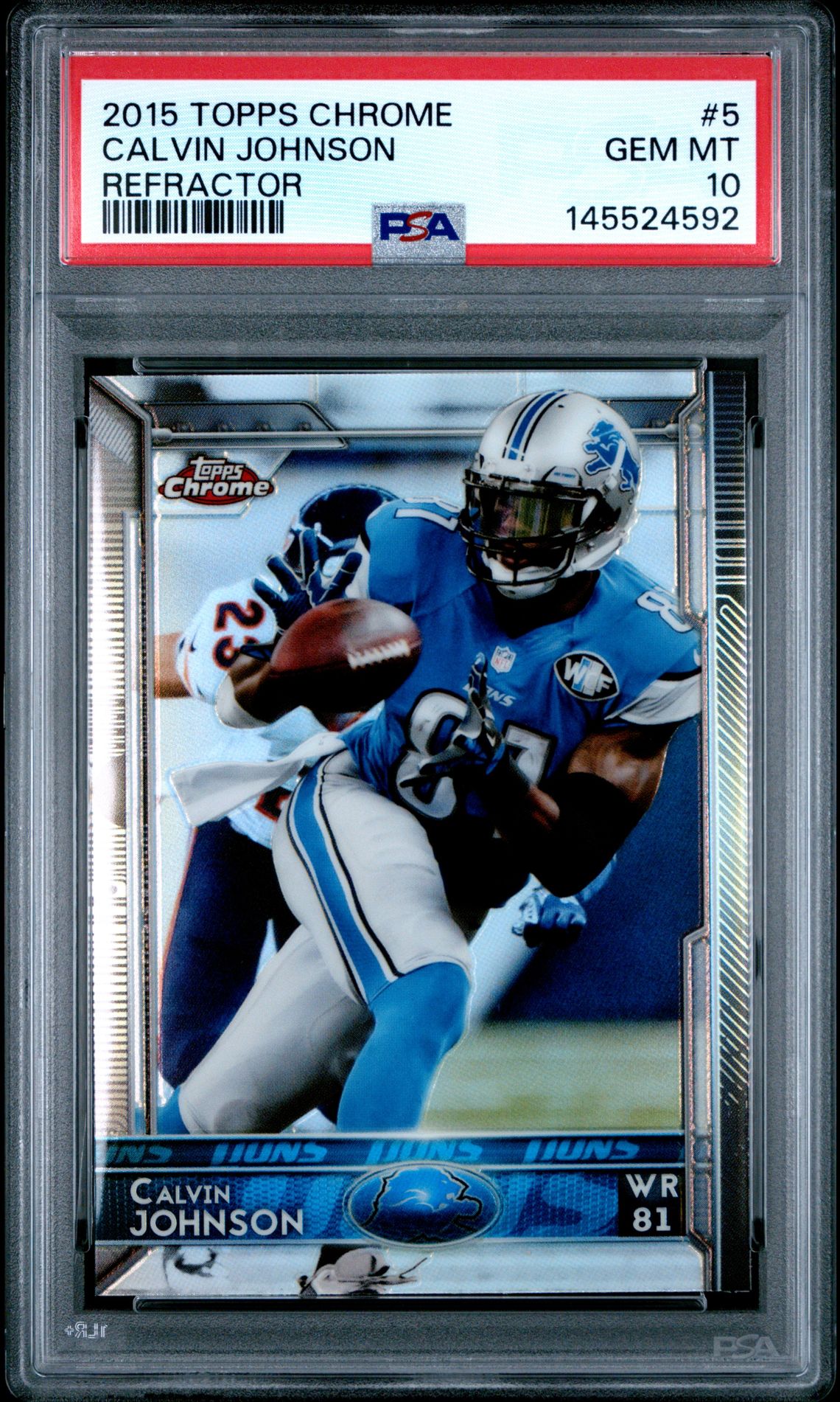 2015 Topps Chrome TOPPS CHROME REFRACTOR #5 Calvin Johnson front