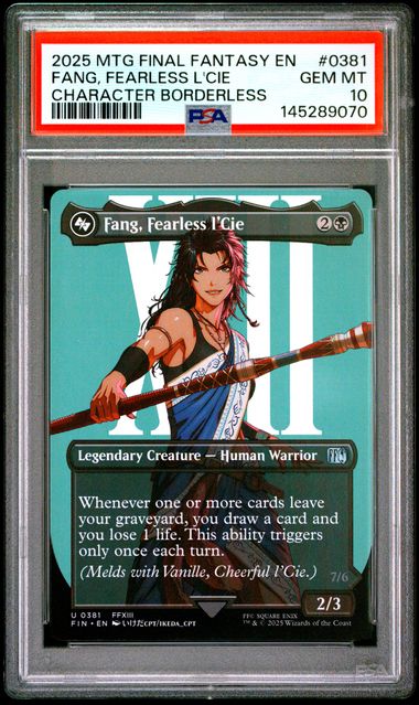 2025 MTG Final Fantasyen Characterborderless #0381 Fang,fearlessl'Cie front