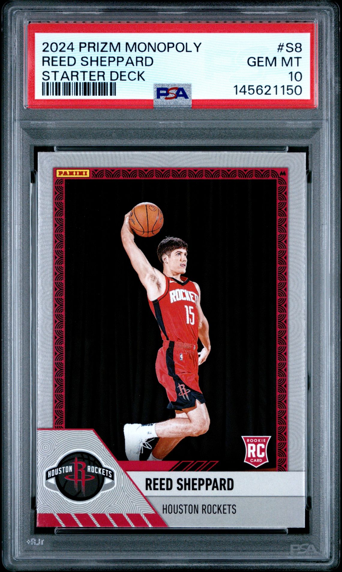 2024 Panini PANINI PRIZM MONOPOLY STARTER DECK #S8 Reed Sheppard front