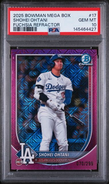 Bowman Refractor Shohei Ohtani front