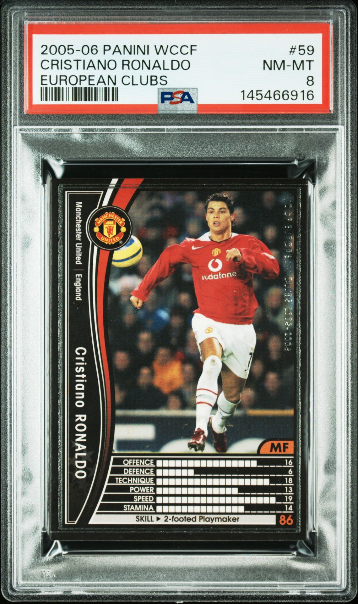 2005 Panini Panini Wccf European Clubs #59 Cristiano Ronaldo front