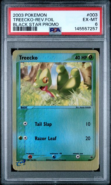 2003 Pokemon Black Star Promo Foil #003 Treecko front