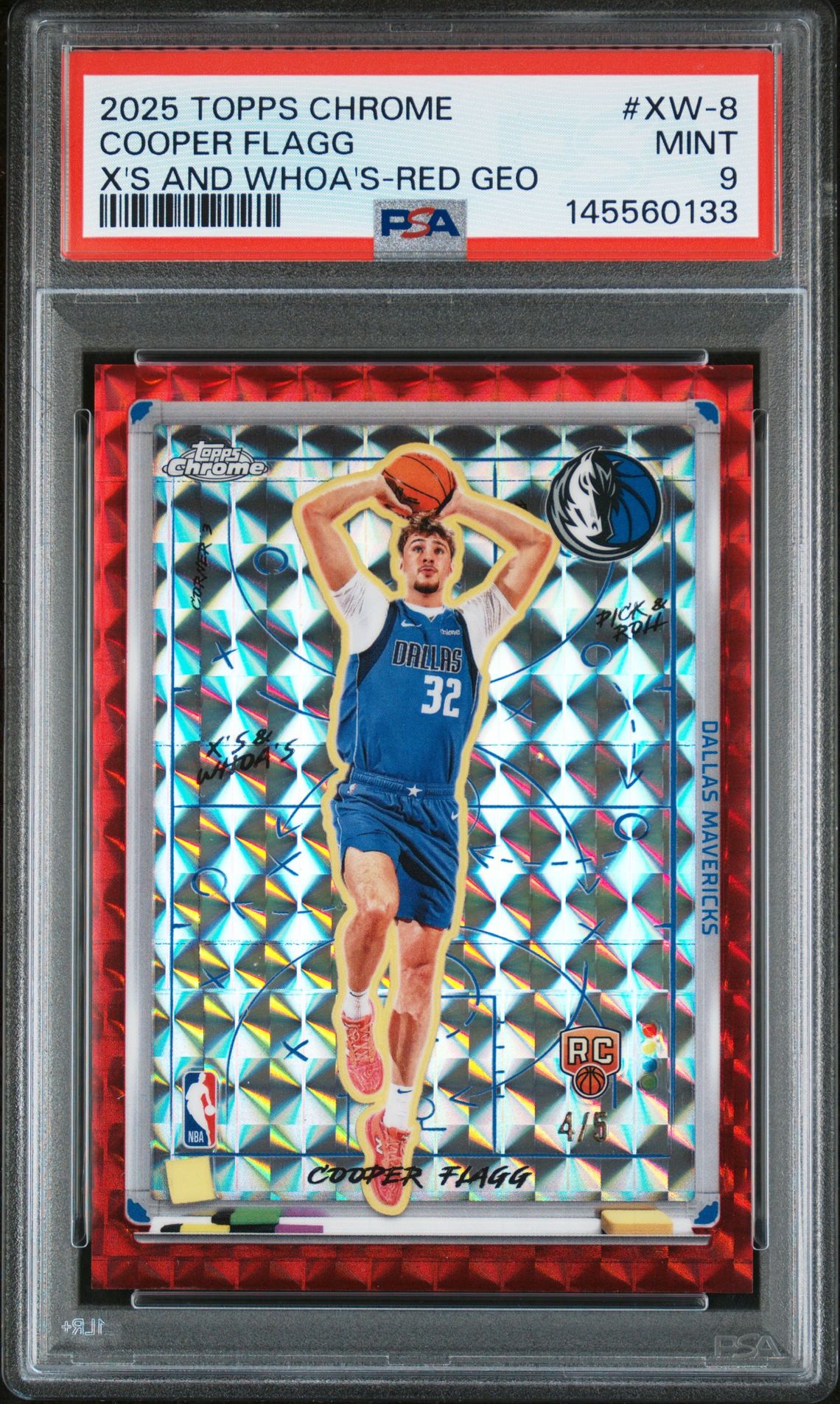 2025 Topps TOPPS CHROME X'S AND WHOA'S Red #XW-8 Cooper Flagg front