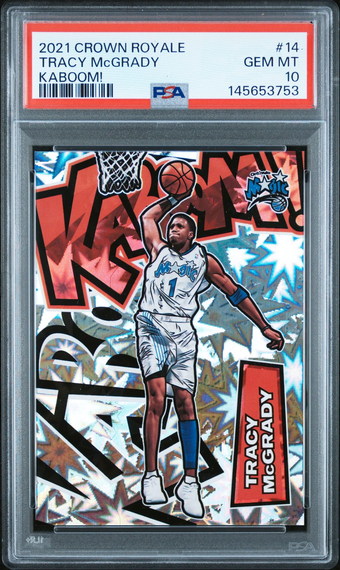 2021 Panini PANINI CROWN ROYALE KABOOM! #14 Tracy Mcgrady front