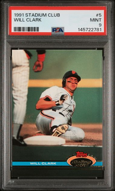 1991 Topps Stadium Club #5 Will Clark front
