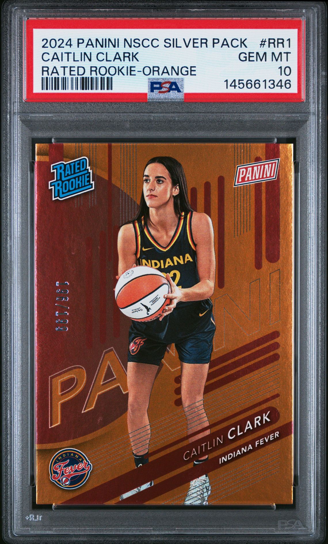2024 Panini PANINI NATIONAL SPORTS COLLECTORS CONVENTION RATED ROOKIE Silver #RR1 Caitlin Clark front