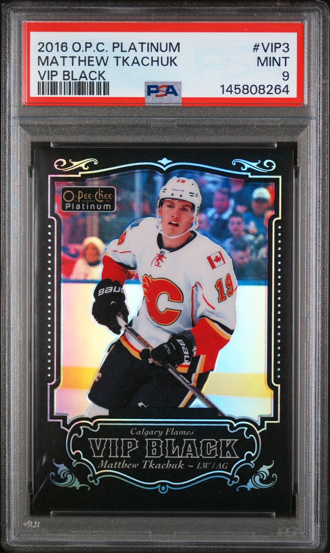 2016 Upper Deck O-PEE-CHEE PLATINUM VIP BLACK #VIP3 Matthew Tkachuk front