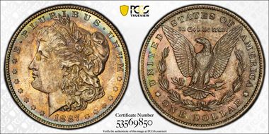 1887 $1 MS64