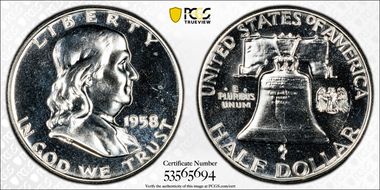 1958 50C PR65