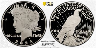 2025-S $1 Peace Dollar First Strike PR70DCAM