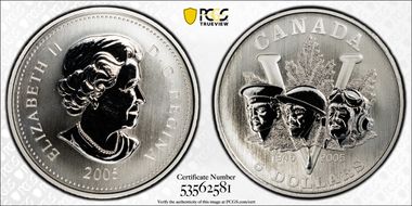 2005 $5 End of WWII SP68