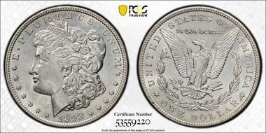 1893 $1 AU55