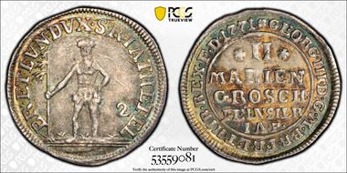 1771-IAP 2 Mgr KM-352 George III AU53