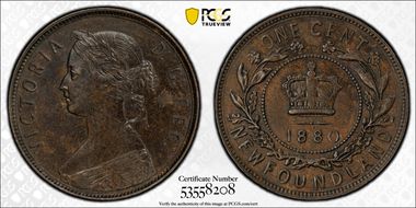 1880 1C Round 0, Low 0 AU55BN