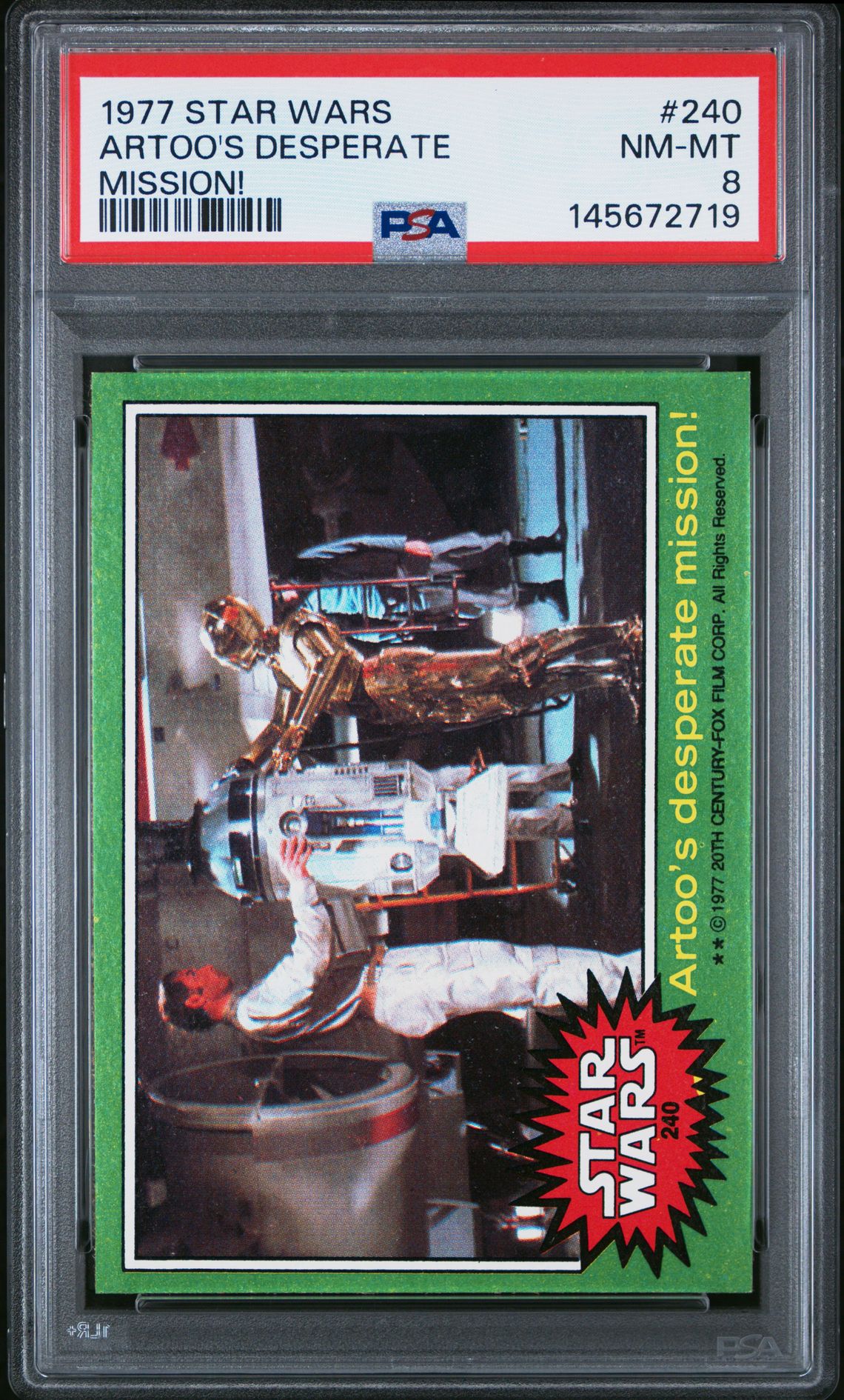 1977 Star Wars STAR WARS MISSION! #240 Artoo's Desperate front