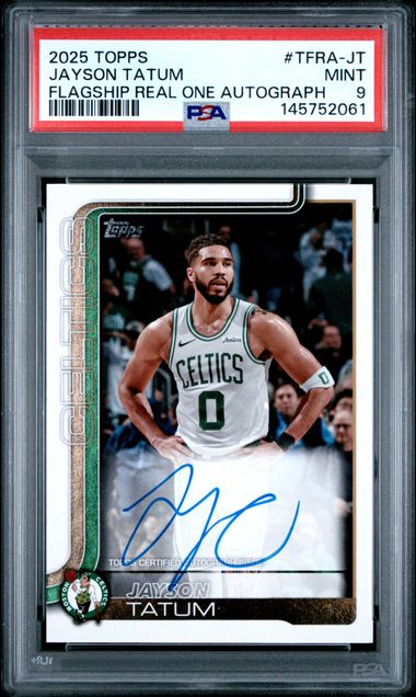 2025 Topps TOPPS FLAGSHIP REAL ONE AUTOGRAPHS #TFRA-JT Jayson Tatum front