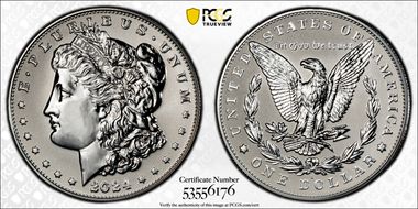 2024-S $1 Morgan Dollar Rev PR Two-Coin Reverse Proof Set PR69