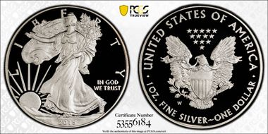 2015-W $1 Silver Eagle PR69DCAM