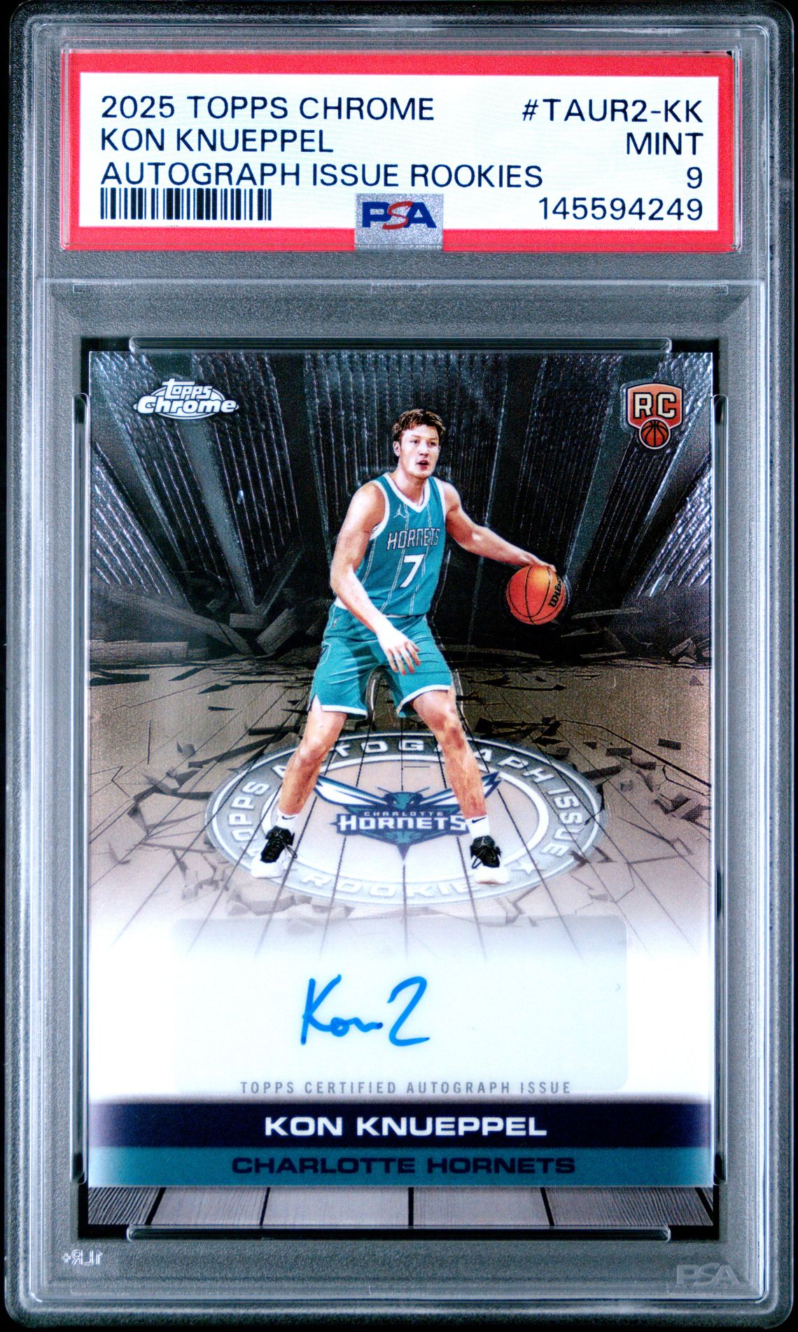 2025 Topps Chrome TOPPS CHROME AUTOGRAPH ISSUE ROOKIES #TAUR2-KK Kon Knueppel front