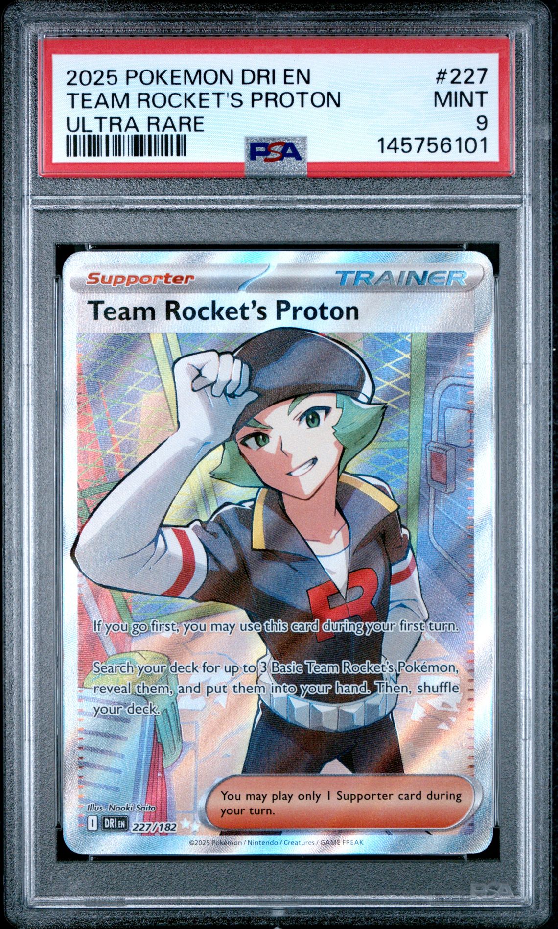2025 Pokemon POKEMON DRI EN-DESTINED RIVALS ULTRA RARE #227 Team Rocket's Proton front