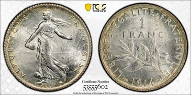 1914 1 Fr Gad-467 F-217 MS64