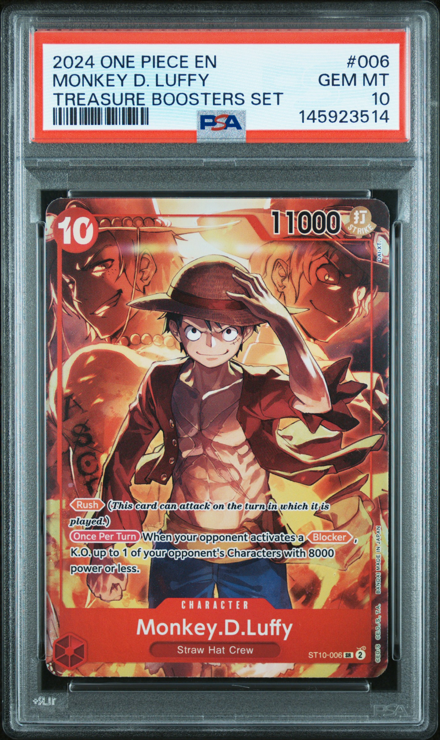 2024 #006 Monkey D. Luffy PSA 10 One Piece Promos