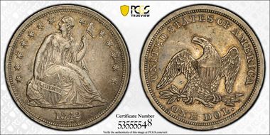 1842 $1 XF45