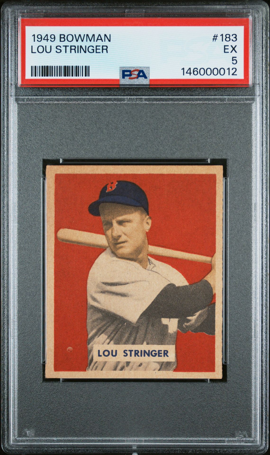 1949 Bowman BOWMAN #183 Lou Stringer front