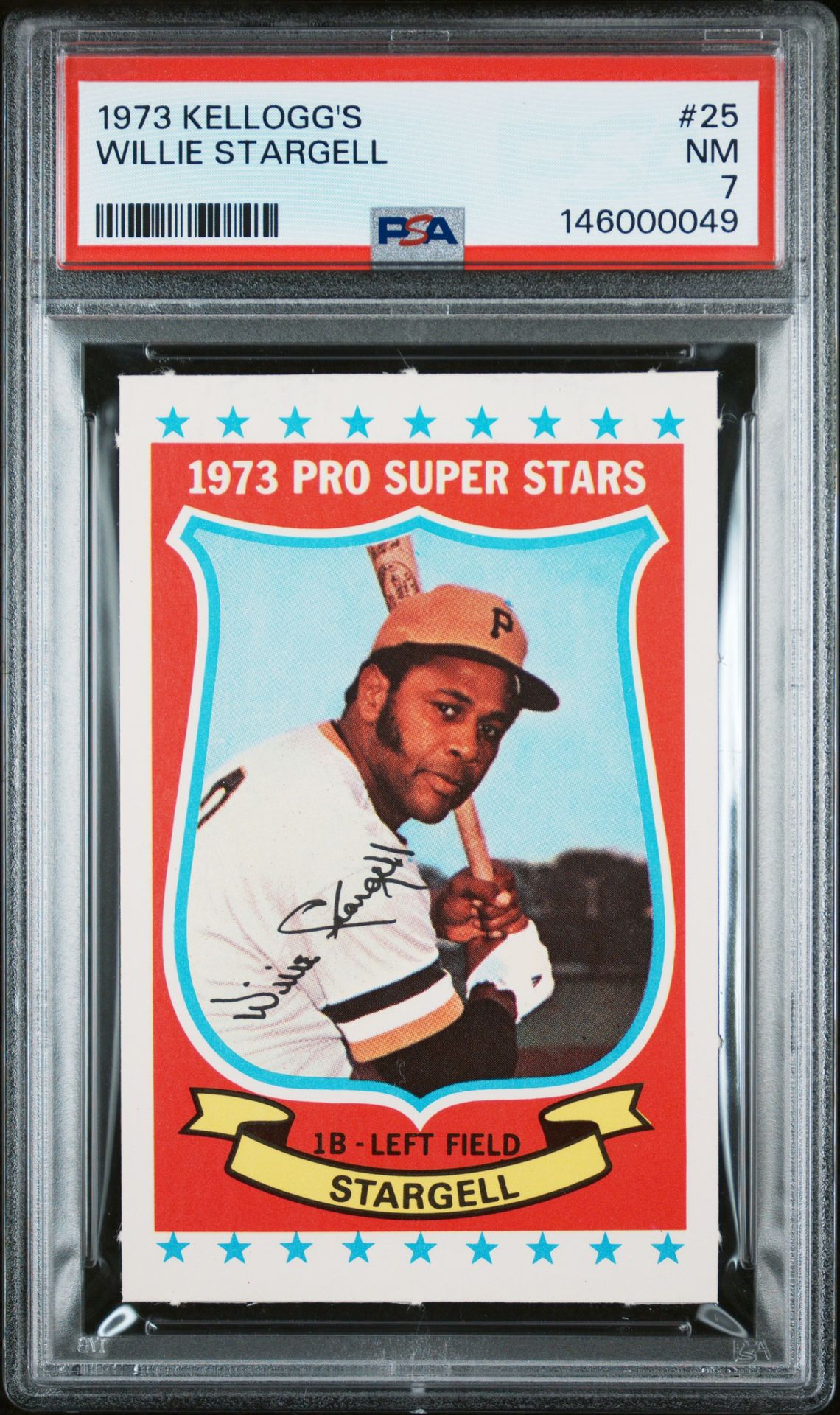 1973 KELLOGG'S #25 Willie Stargell front