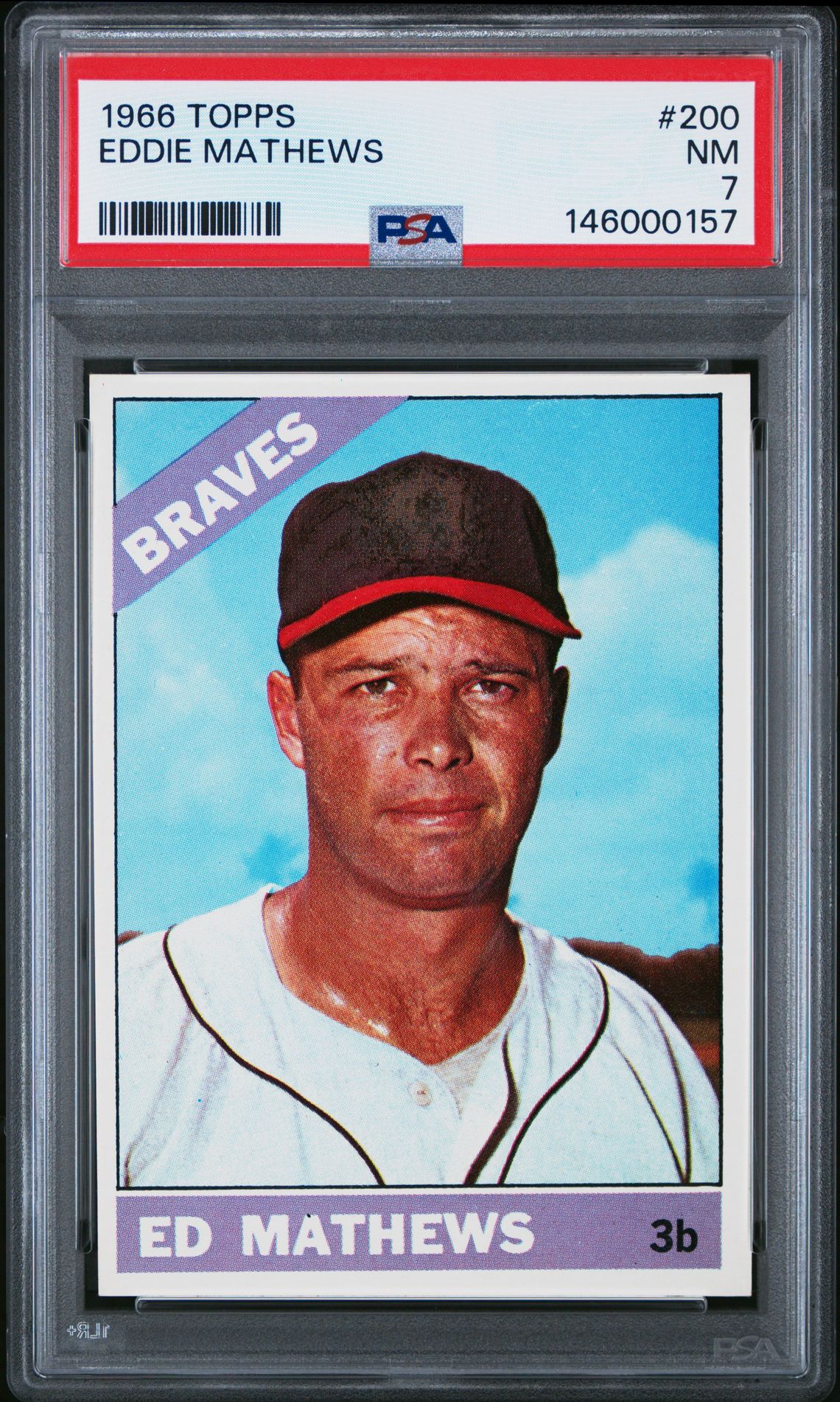 1966 Topps TOPPS #200 Eddie Mathews front