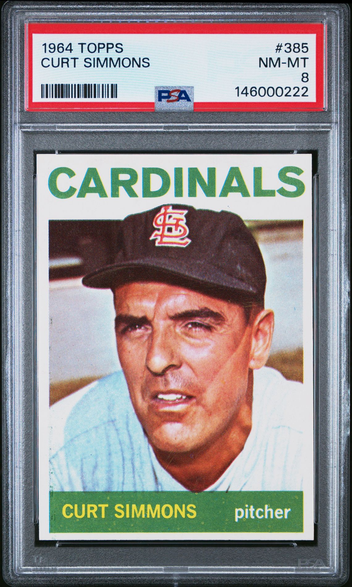1964 Topps TOPPS #385 Curt Simmons front