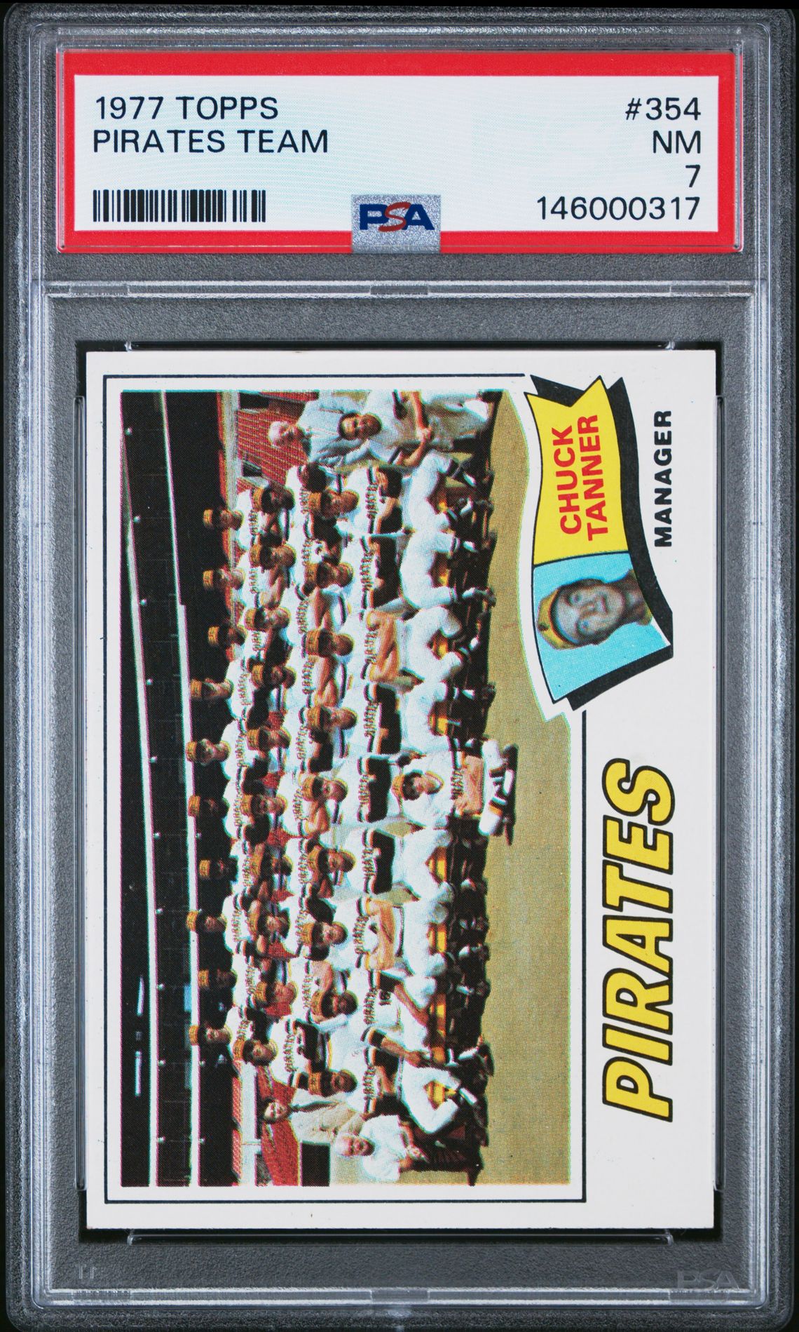 1977 Topps TOPPS #354 Pirates Team front