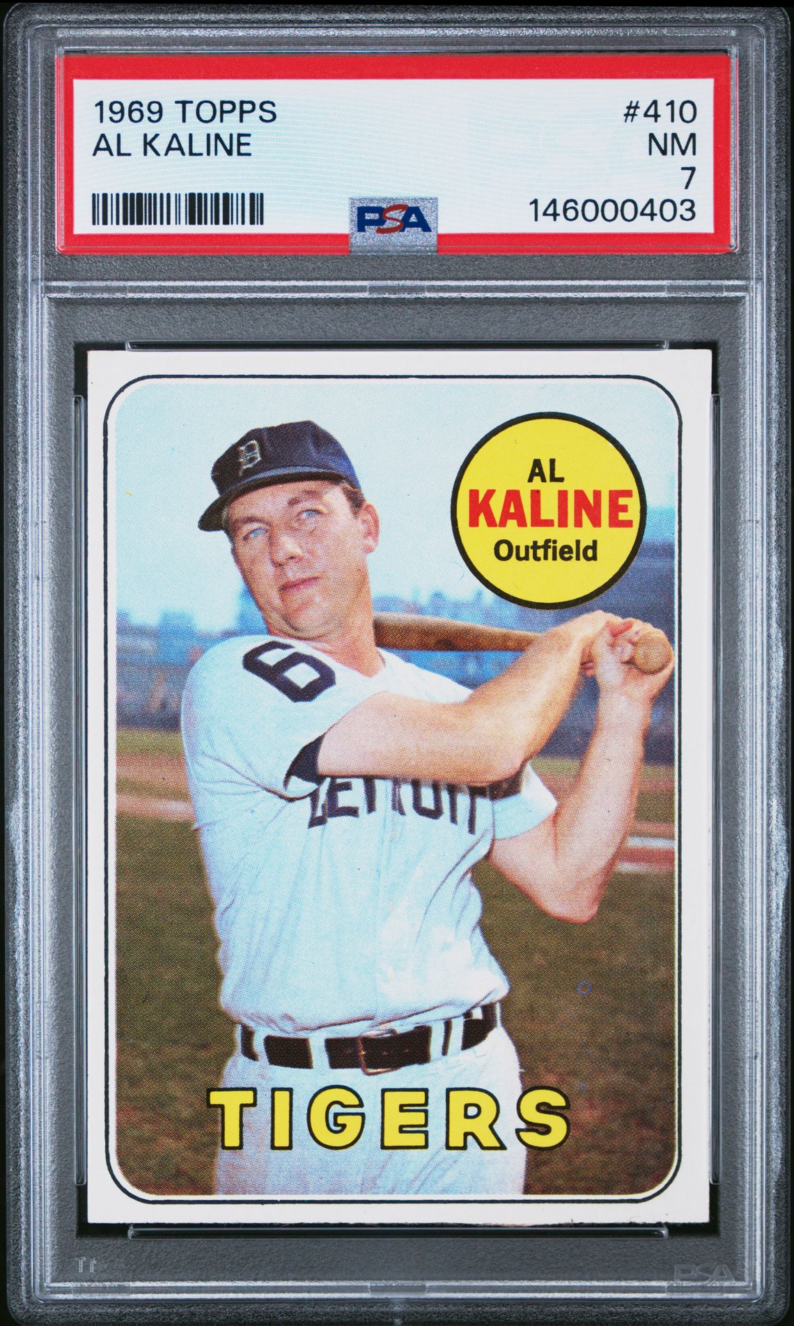 1969 Topps TOPPS #410 Al Kaline front