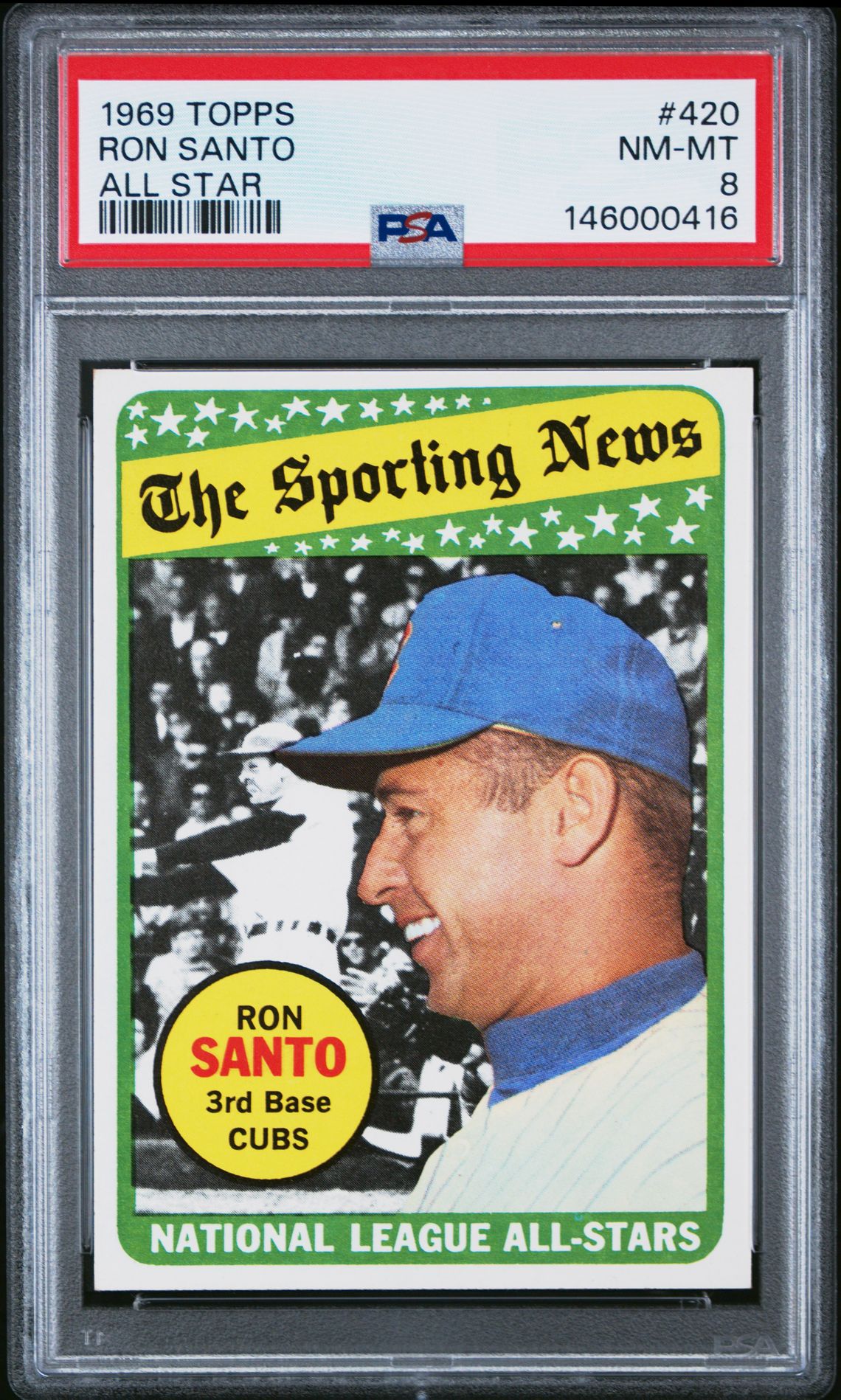 1969 Topps #420 Ron Santo front
