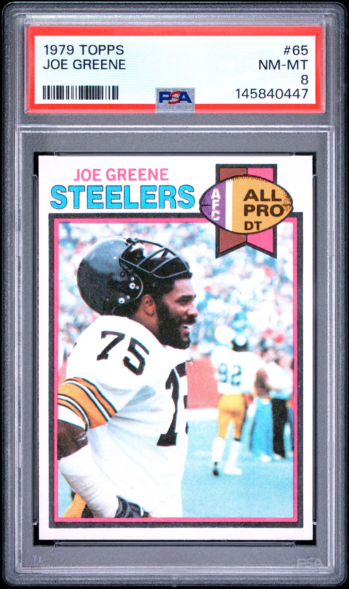 1979 Topps Joe Greene #65 Nm-Mt 8 front