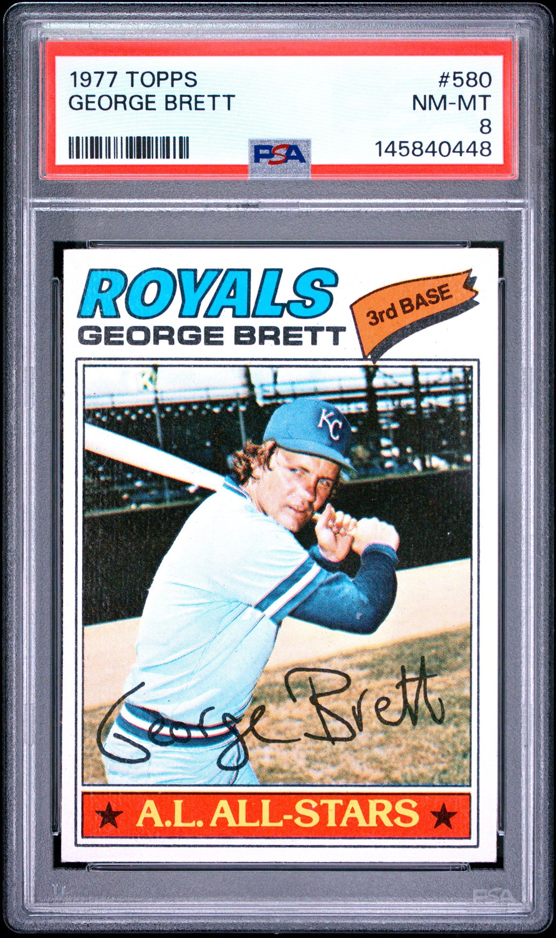 1977 Topps George Brett #580 Nm-Mt 8 front
