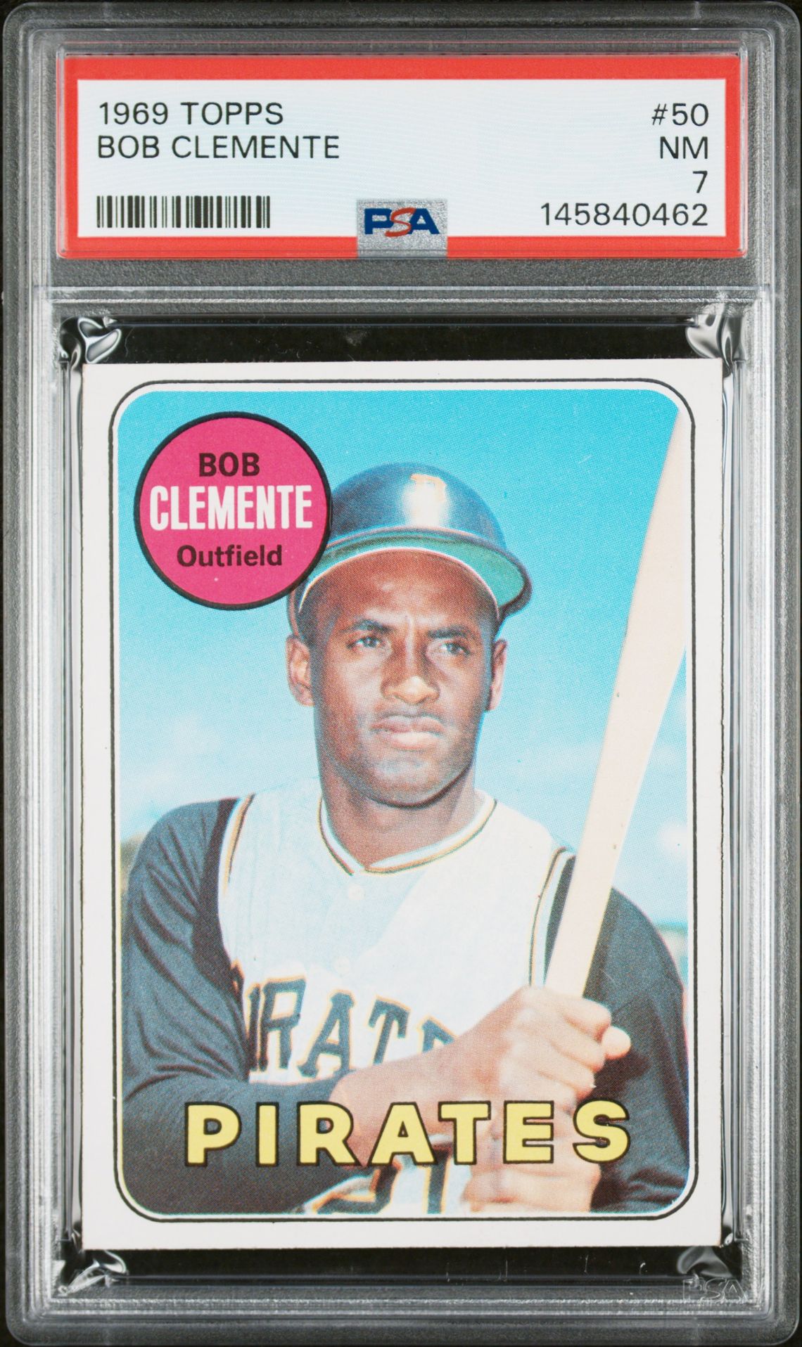 1969 Topps Bob Clemente #50 Nm 7 front