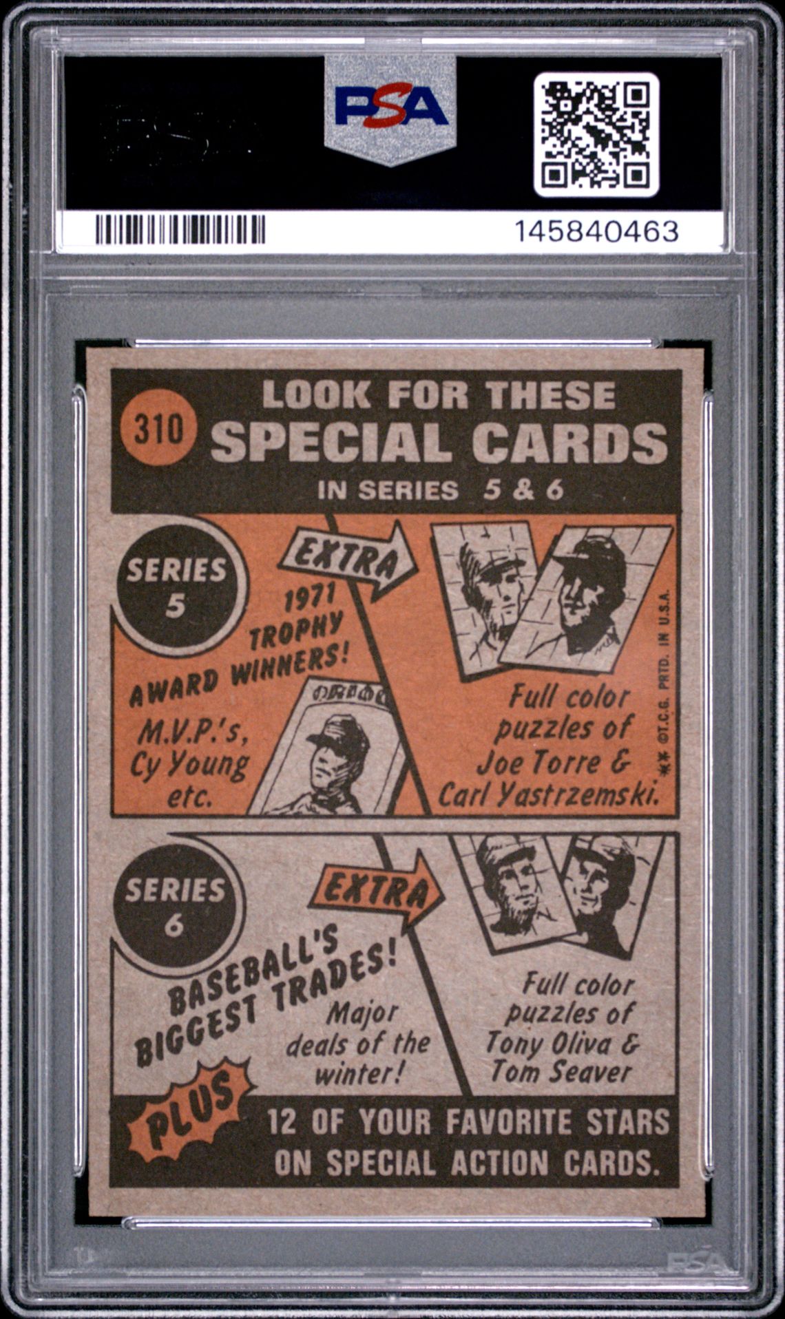 1972 Topps Roberto Clemente #310 (In Action) Nm-Mt 8 back