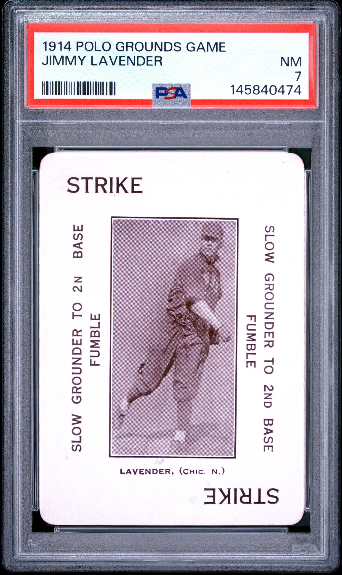 1914 Polo Grounds Game Jimmy Lavender Nm 7 front