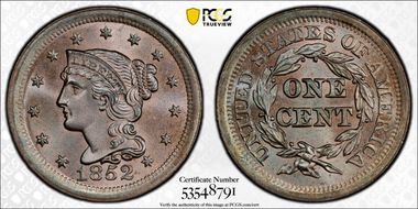 1852 1C MS66BN